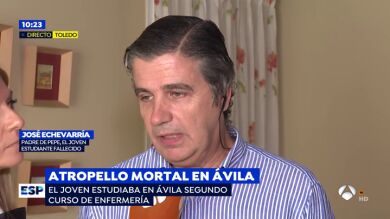 El dolor del padre del joven atropellado en Ávila en una carrera de coches: 