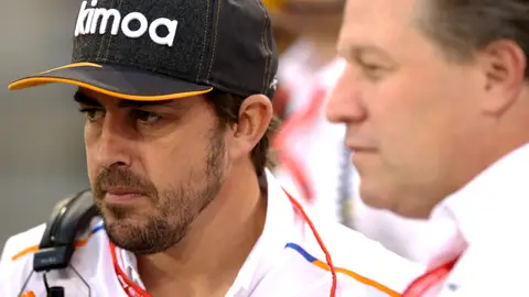 Fernando Alonso y Zack Brown Fernando Alonso y Zack Brown