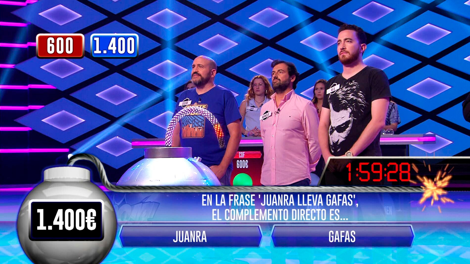 Juanra Bonet se cuela en la bomba clasificatoria de 'Los dispersos' en '¡Boom!'