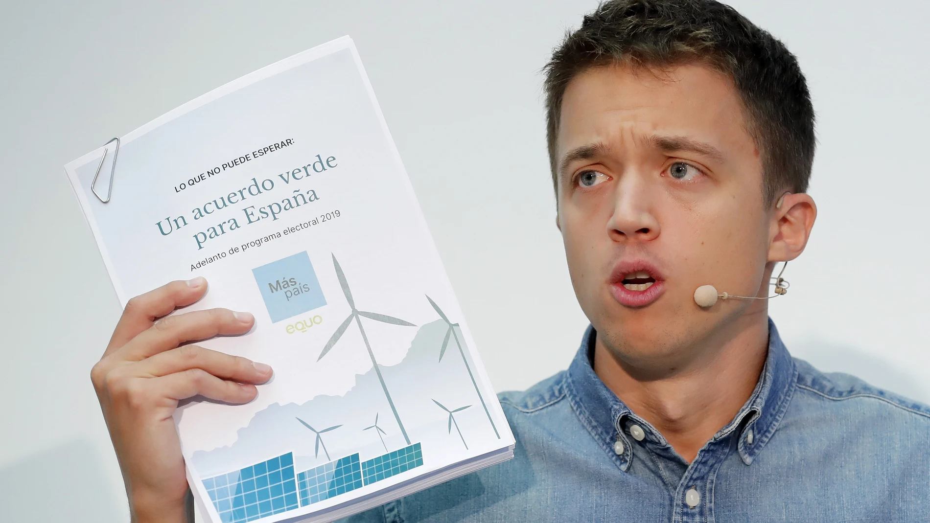 Elecciones generales 2019: Íñigo Errejón presenta el programa de Más País para las elecciones del 10N Elecciones generales 2019: Íñigo Errejón presenta el programa de Más País para las elecciones del 10N