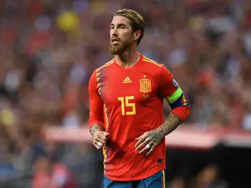 Sergio Ramos, durante un partido con la selección española de fútbol Sergio Ramos, durante un partido con la selección española de fútbol