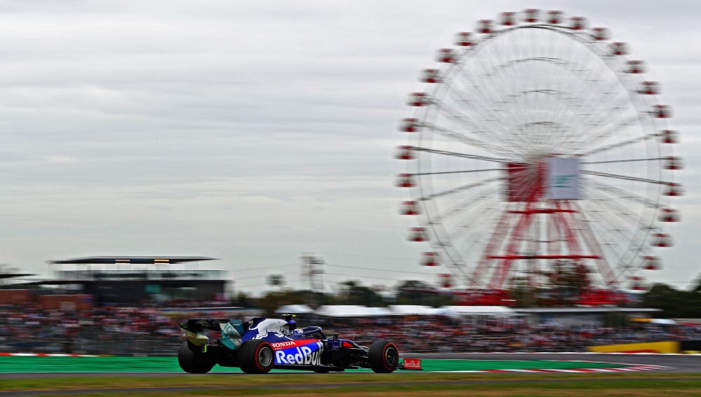 GP Japón: Pierre Gasly, en el trazado de Suzuka