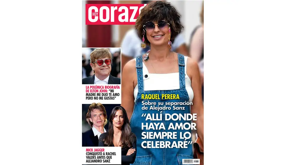 Raquel Perera en la portada de 'Hoy Corazón'