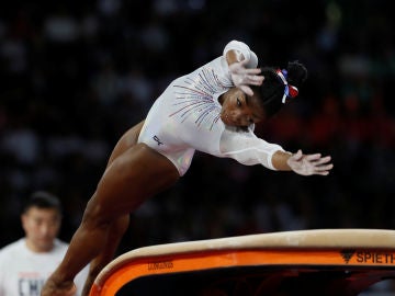 Simone Biles y el nuevo salto que prepara para los JJOO de Tokio: "Es muy peligroso, se puede dañar los tobillos"