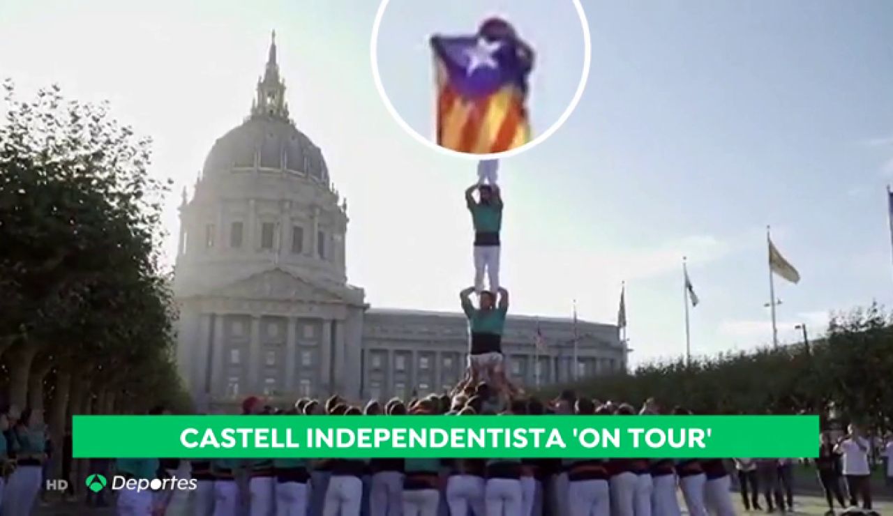 La gira americana llena de reinvidicaciones separatistas de los Castellers de Villafranca La gira americana llena de reinvidicaciones separatistas de los Castellers de Villafranca