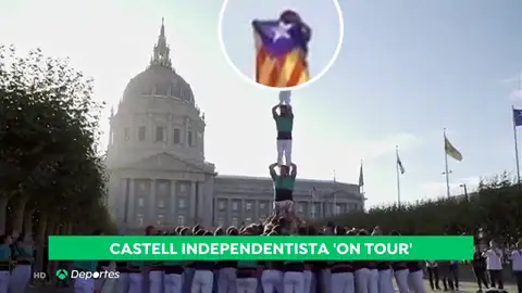 La gira americana llena de reinvidicaciones separatistas de los Castellers de Villafranca La gira americana llena de reinvidicaciones separatistas de los Castellers de Villafranca