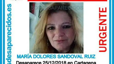 Mujer desaparecida en Cartagena En Navidad de 2018