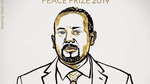 El primer ministro etíope, Abiy Ahmed Ali, gana el Premio Nobel de la Paz El primer ministro etíope, Abiy Ahmed Ali, gana el Premio Nobel de la Paz