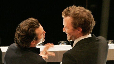 Joaquin Phoenix y Heath Ledger en 2007