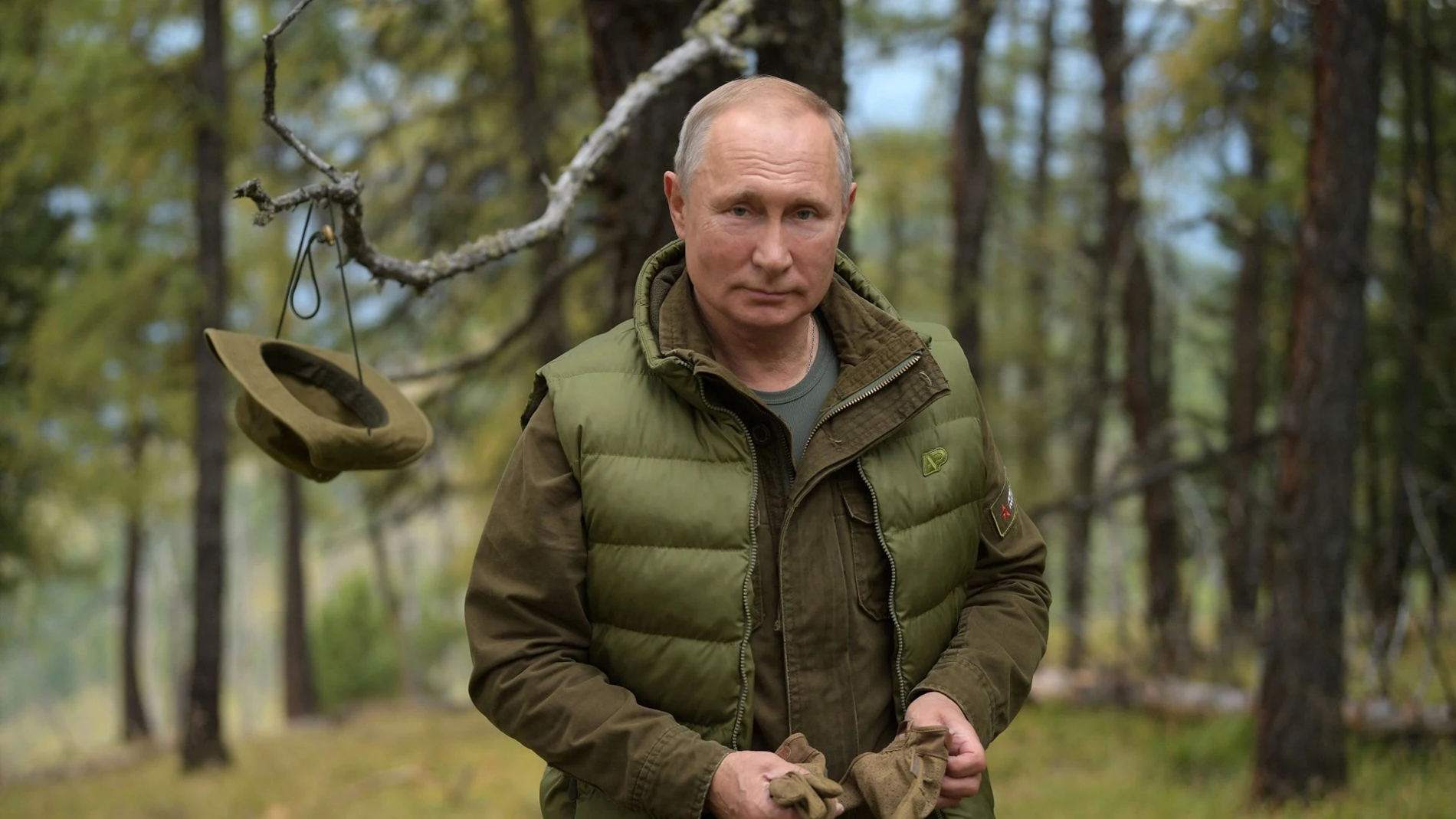 Vladimir Putin, andando por el bosque Vladimir Putin, andando por el bosque