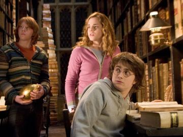 Harry, Hermione y Ron en 'Harry Potter'