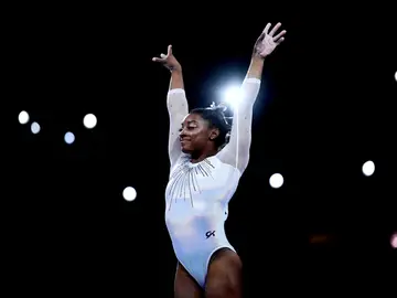 Simone Biles, en acción en el Mundial de Stuttgart Simone Biles, en acción en el Mundial de Stuttgart