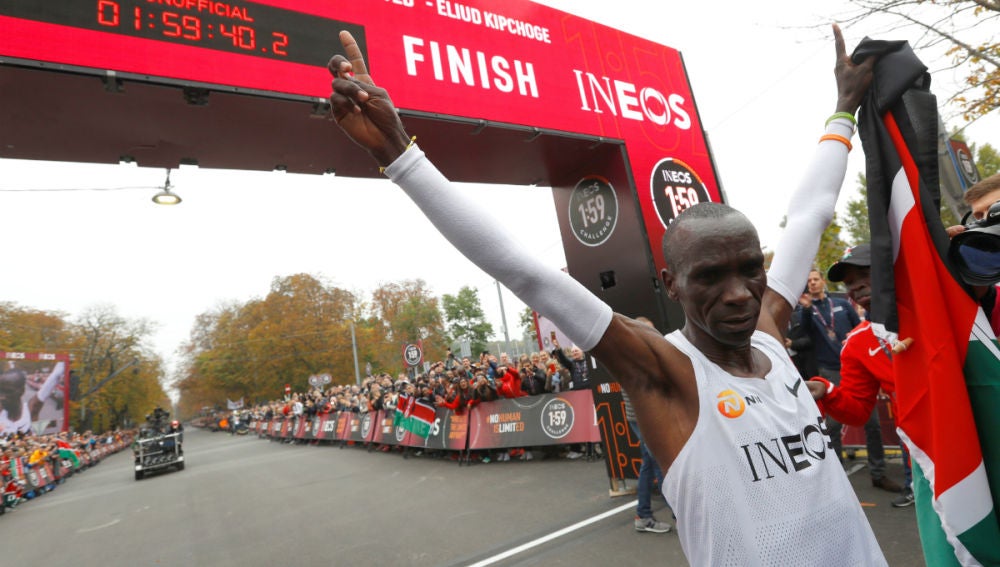 Kipchoge, tras la prueba de Viena