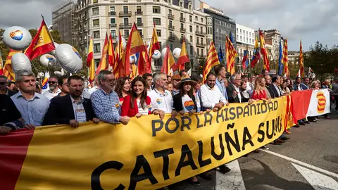 Manifestación en Barcelona por el Día de la Hispanidad Manifestación en Barcelona por el Día de la Hispanidad