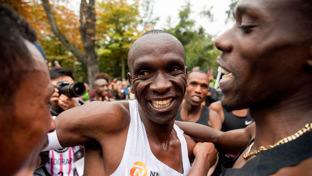 Eliud Kipchoge, tras su gesta en Viena