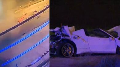 El impresionante accidente de un campeón del mundo de boxeo que salió despedido de su coche