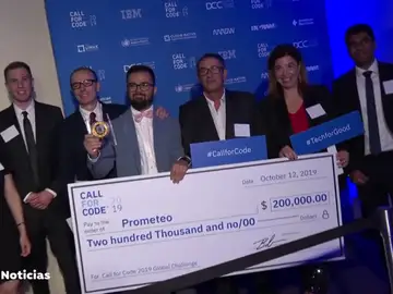 Un grupo de españoles ganan el prestigioso premio 'Code Response' que entrega la ONU Un grupo de españoles ganan el prestigioso premio 'Code Response' que entrega la ONU