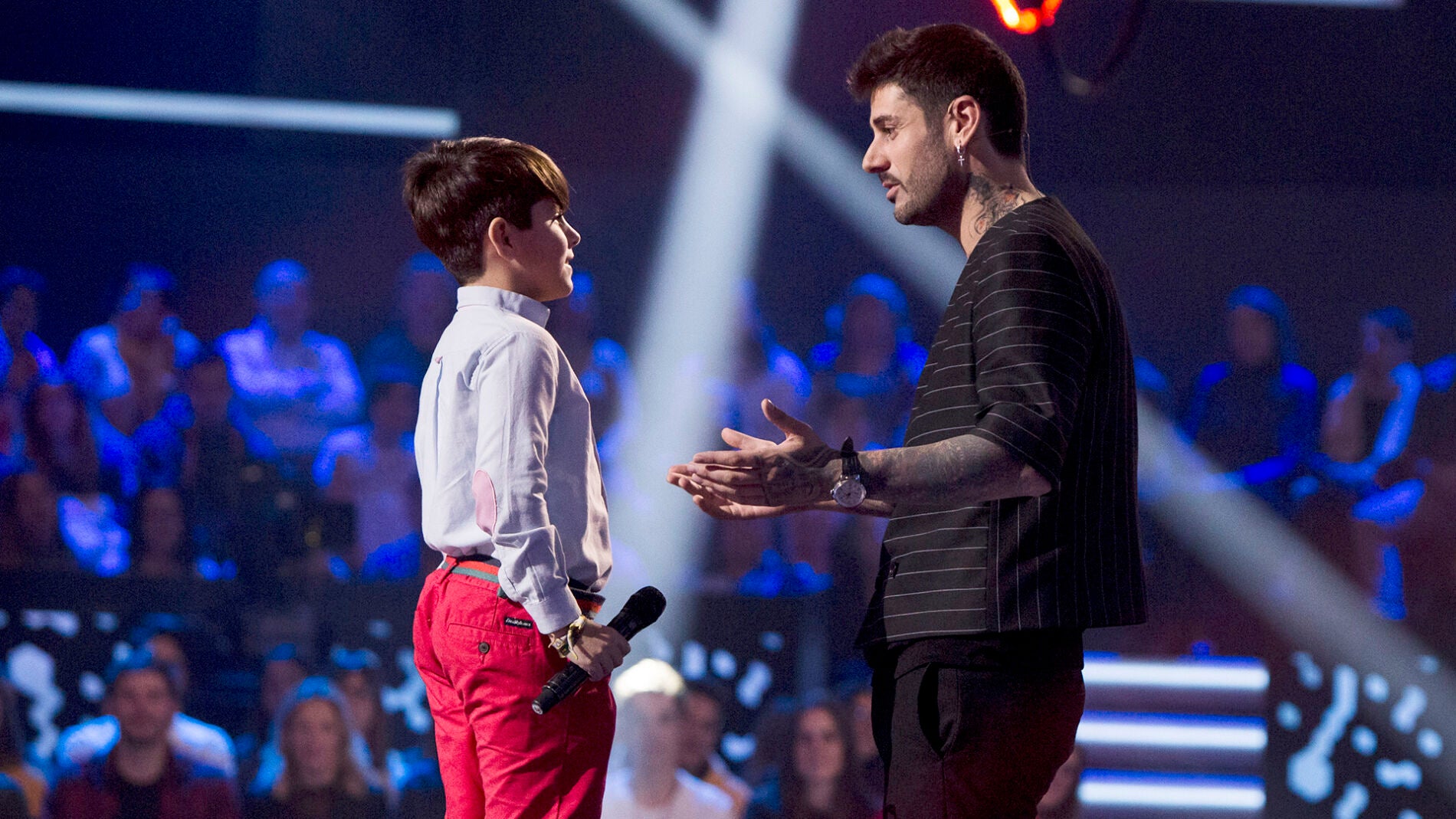 Melendi se lleva a Pablo Monge: &ldquo;Eres el primer flamenco de la historia de &lsquo;La Voz Kids&rsquo; que se va a venir conmigo&rdquo;