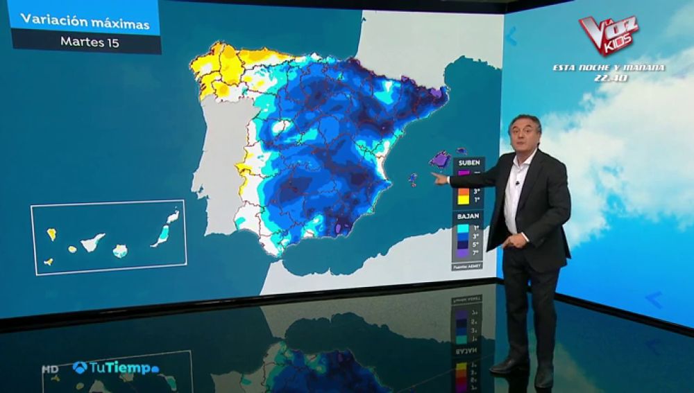 Casi toda España, en alerta por fuertes lluvias, viento y oleaje