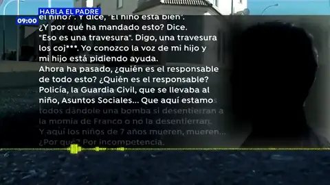EXCLUSIVA: El desgarrador testimonio del padre del niño asesinado en El Ejido: "El niño le mandó a mi madre una nota de voz pidiendo auxilio" EXCLUSIVA: El desgarrador testimonio del padre del niño asesinado en El Ejido: "El niño le mandó a mi madre una nota de voz pidiendo auxilio"
