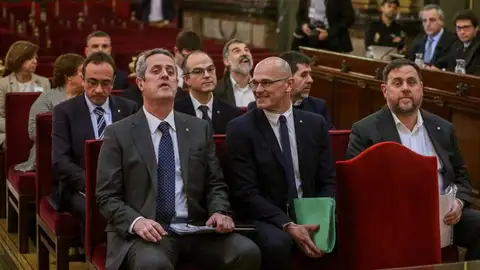 Los líderes independentistas durante el juicio del 'procés' Los líderes independentistas durante el juicio del 'procés'