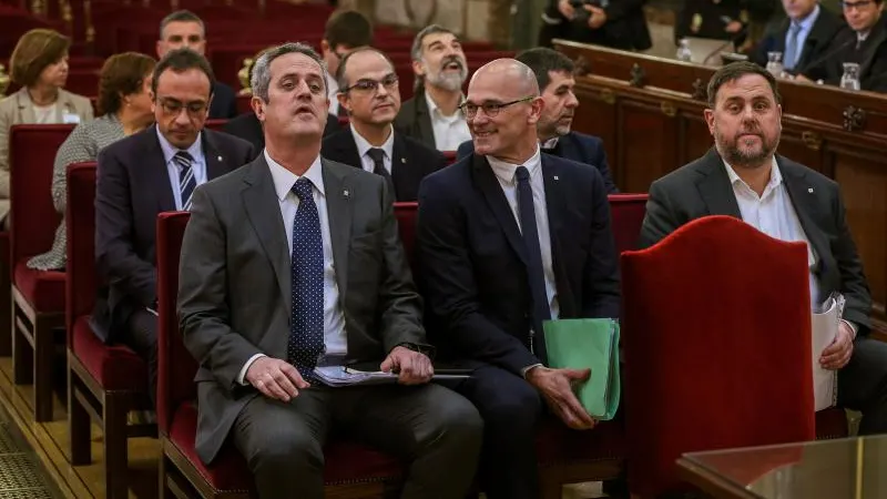 Los líderes independentistas durante el juicio del 'procés' Los líderes independentistas durante el juicio del 'procés'