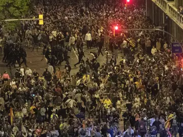 Concentración contra la sentencia del procés en Barcelona Concentración contra la sentencia del procés en Barcelona