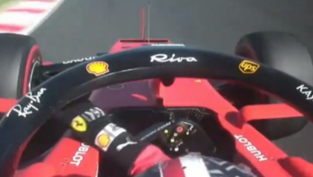 Leclerc hace una temeraria maniobra