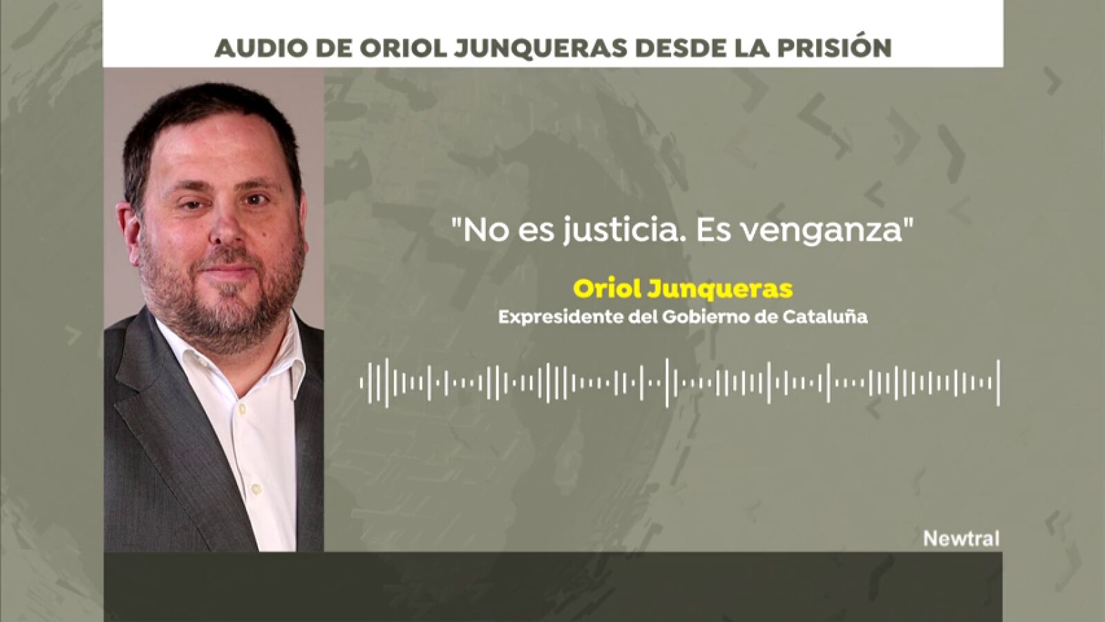 Primeras reacciones de Oriol Junqueras a la sentencia del 'procés' desde la cárcel 