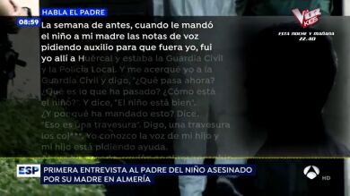 El padre del niño presuntamente asfixiado por su madre: 