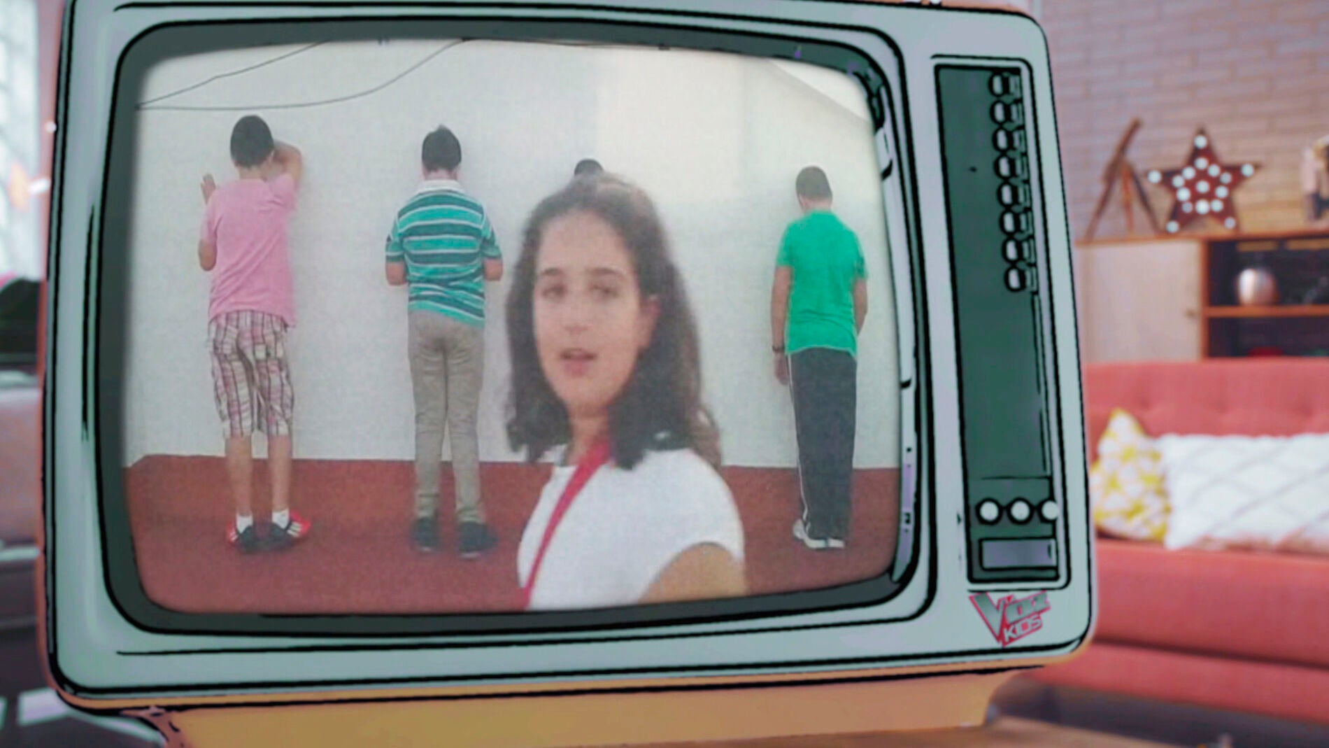 La divertida recreación de las Audiciones a ciegas de ‘La Voz Kids’ hecha por Paola Casas 