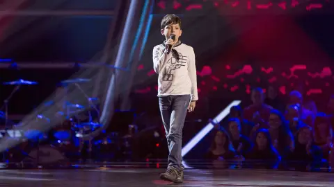 Actuación Pablo Castiñeira Pablo Castiñeira canta ‘Sweet child of mine’ en las Audiciones a ciegas de ‘La Voz Kids’