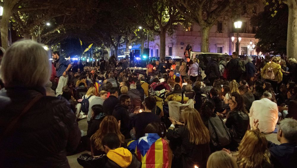 Cargas en Lleida contra los manifestantes 