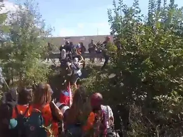 Unos 500 CDR cortan la autopista AP-7 a la altura de Sant Gregori (Girona) Unos 500 CDR cortan la autopista AP-7 a la altura de Sant Gregori (Girona)