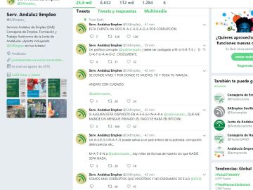 Hackean la cuenta de Twitter del Servicio Andaluz de Empleo