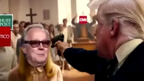 Un vídeo falso de Donald Trump matando a sus oponentes desata la polémica Un vídeo falso de Donald Trump matando a sus oponentes desata la polémica