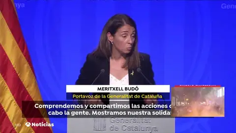 Budó justifica las cargas "puntuales" de los Mossos para "proteger" a los manifestantes Budó justifica las cargas "puntuales" de los Mossos para "proteger" a los manifestantes