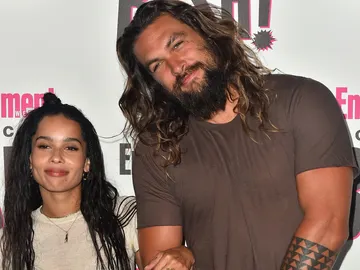 Zoë Kravitz y su padrastro Jason Momoa Zoë Kravitz y su padrastro Jason Momoa