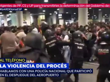 Una agente que estuvo en los disturbios del Prat: "En Cataluña ya no puedes decir que eres policía"