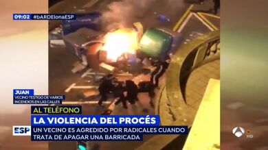  El vecino que salió de su casa para apagar un fuego en Barcelona: 