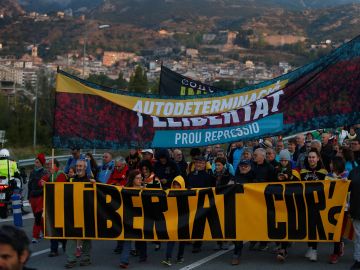 Simpatizantes independentistas inician este miércoles desde Berga una de las "Marchas por la libertad"