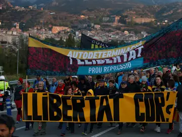 Simpatizantes independentistas inician este miércoles desde Berga una de las "Marchas por la libertad" Simpatizantes independentistas inician este miércoles desde Berga una de las "Marchas por la libertad"