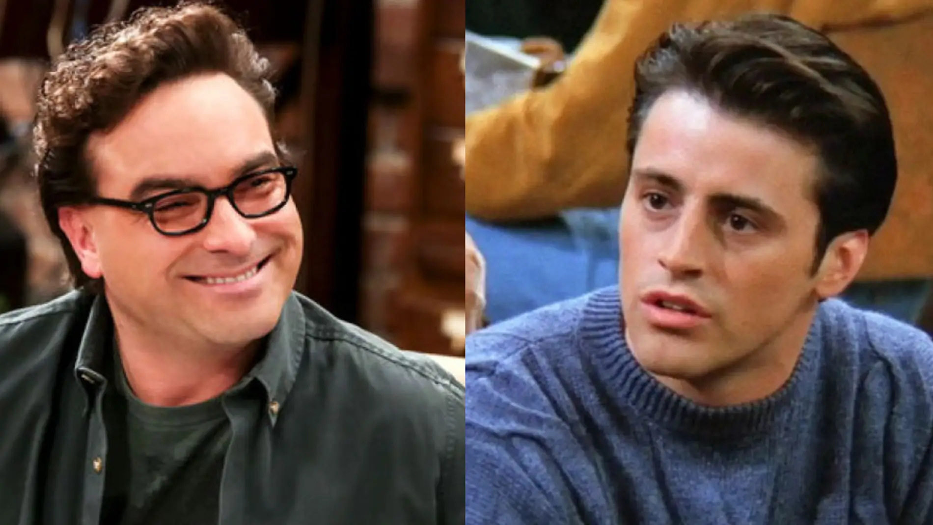 Johnny Galecki (Leonard en 'The Big Bang Theory') y Matt LeBlanc (Joey en 'Friends')