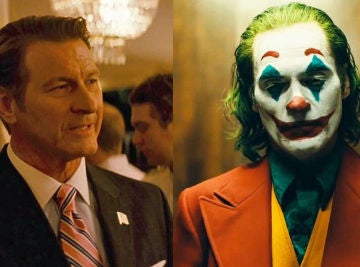 Brett Cullen, Thomas Wayne, y Joaquin Phoenix en 'Joker'