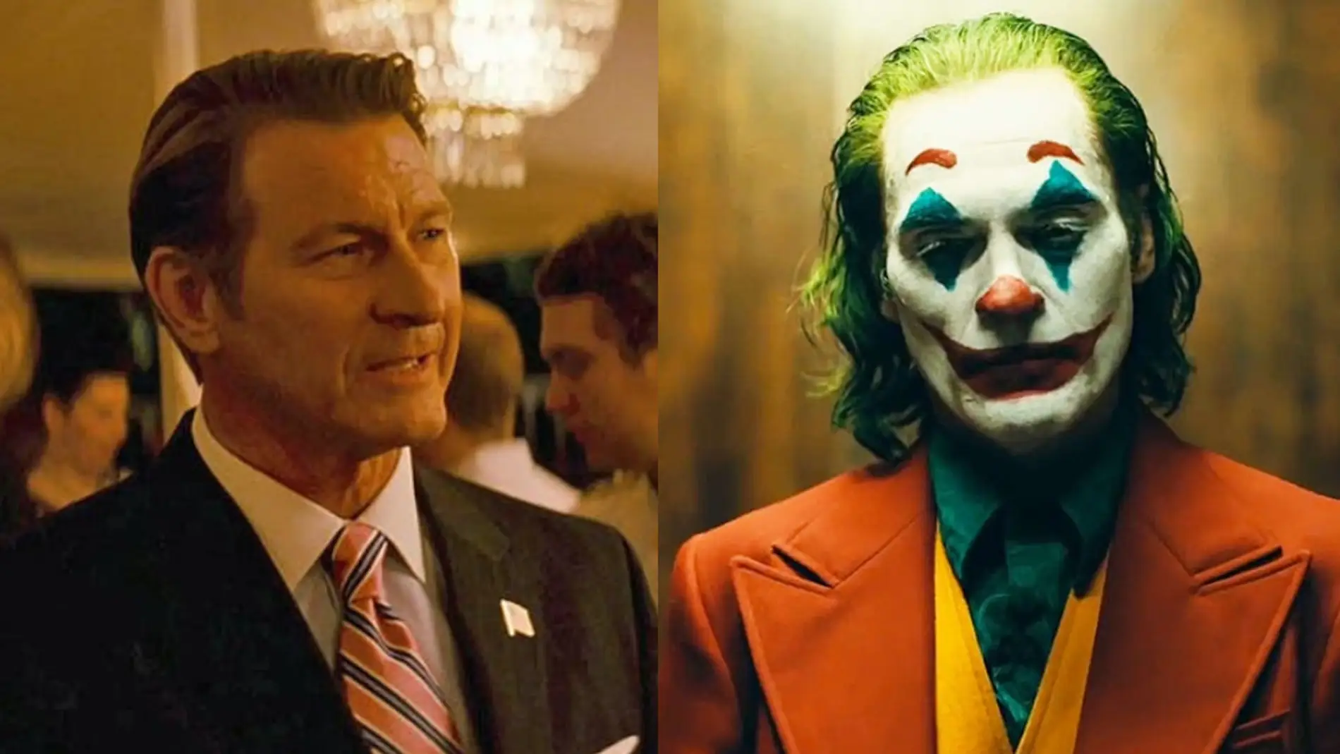 Brett Cullen, Thomas Wayne, y Joaquin Phoenix en 'Joker'