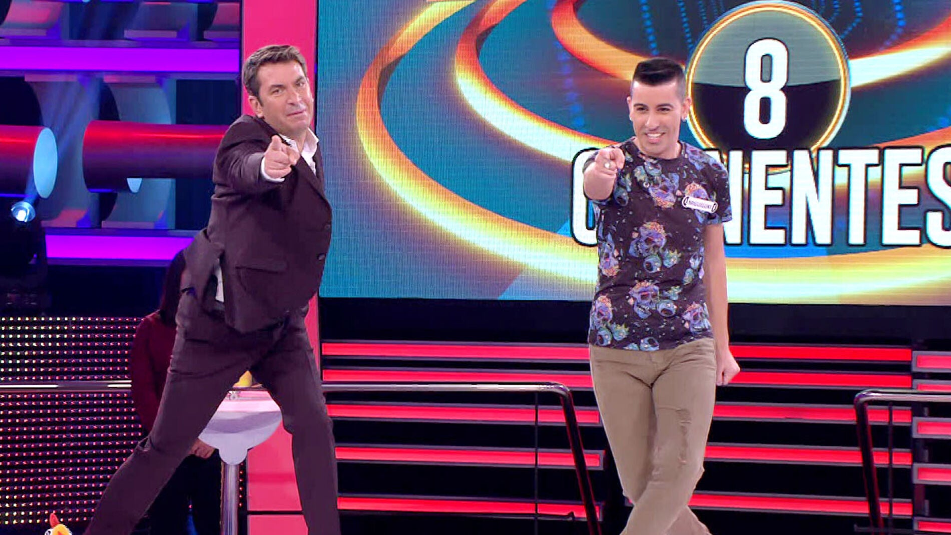 El reto de un concursante de bailar una coreograf&iacute;a en '&iexcl;Ahora caigo!'