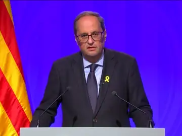 Torra se desmarca de las protestas violentas Torra se desmarca de las protestas violentas