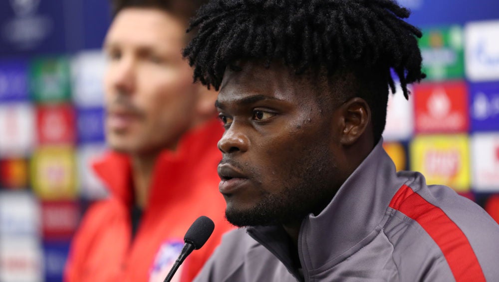 Thomas Partey en rueda de prensa
