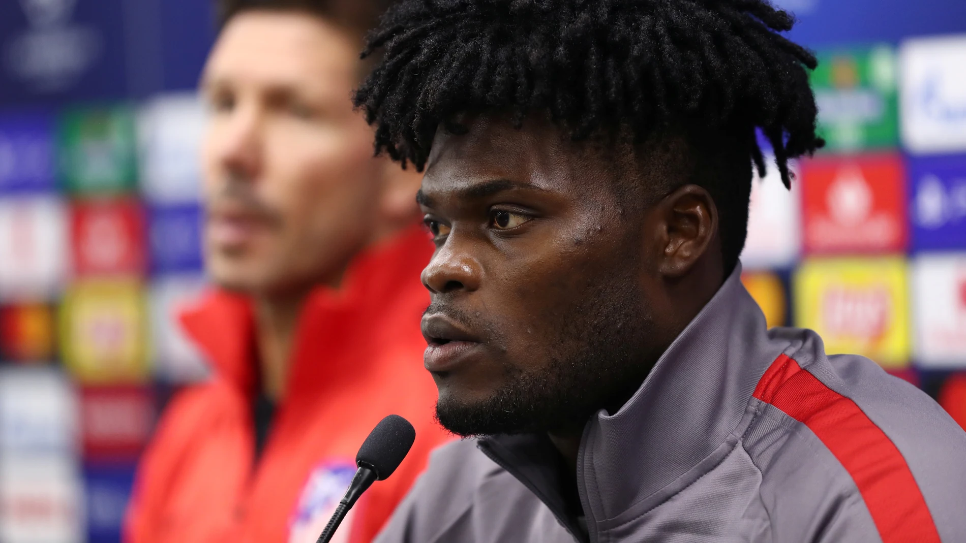 Thomas Partey en rueda de prensa Thomas Partey en rueda de prensa