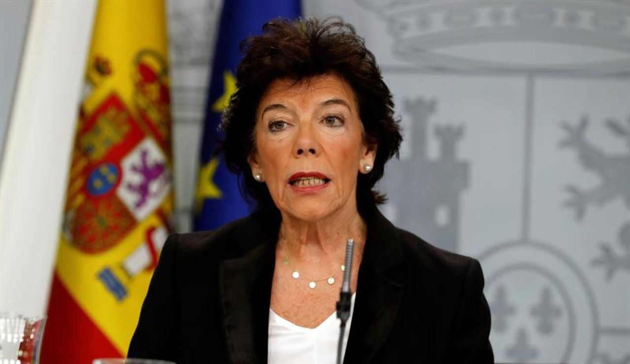 Isabel Celaá en tras el Consejo de Ministros Isabel Celaá en tras el Consejo de Ministros